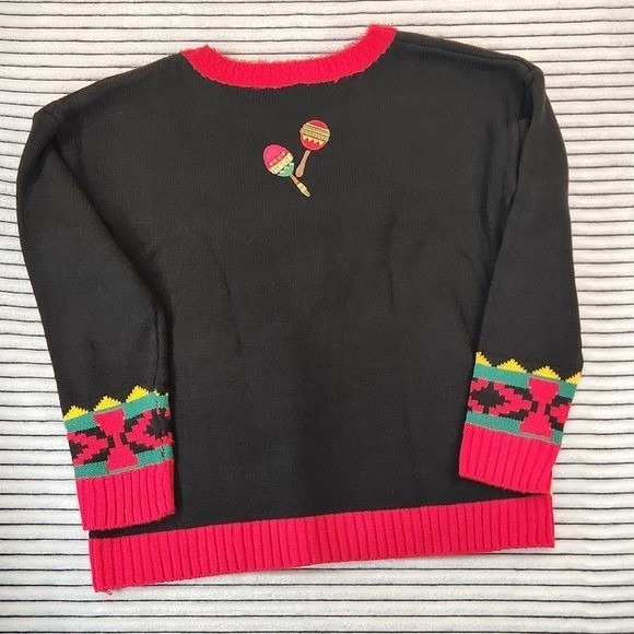 3D Santa Reindeer Feliz Navidad Ugly Christmas Sweater Funny Tropical chest 38 - Picture 5 of 8